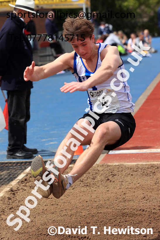 Long Jump, 2026 North Eastern Track and Field Champs, Shildon, County Durham. Photo: David T. Hewitson/Sports for All Pics
